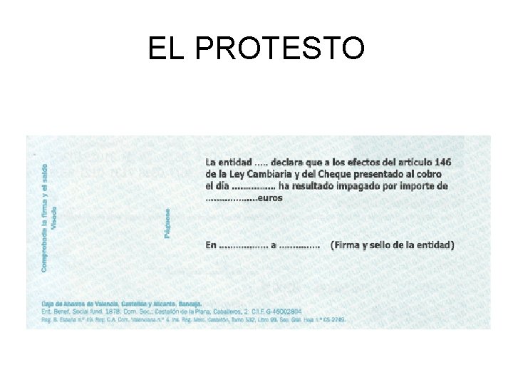 EL PROTESTO 