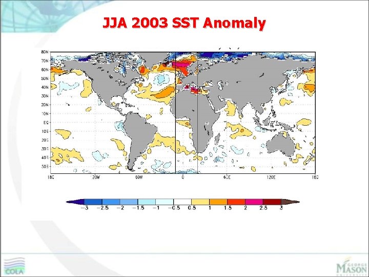 JJA 2003 SST Anomaly 