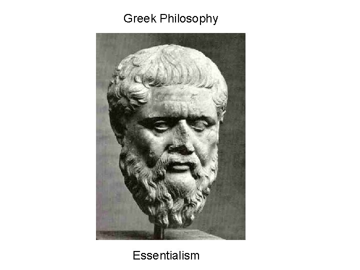 Greek Philosophy Essentialism 