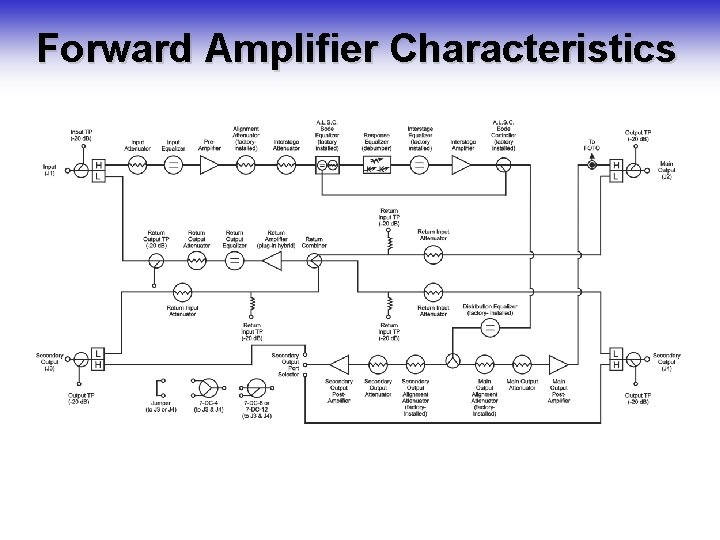 Forward Amplifier Characteristics 