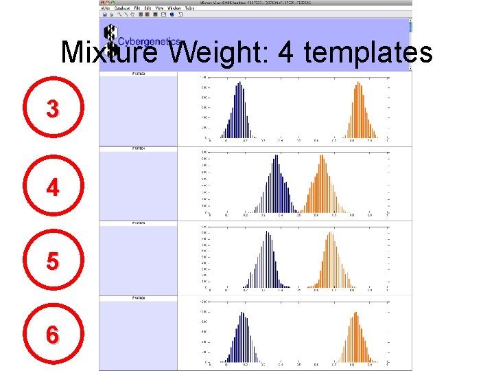 Mixture Weight: 4 templates 3 4 5 6 