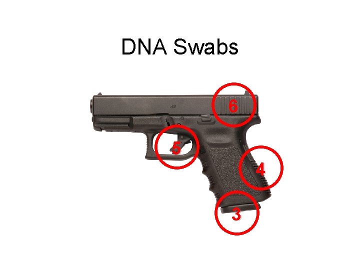 DNA Swabs 6 5 4 3 