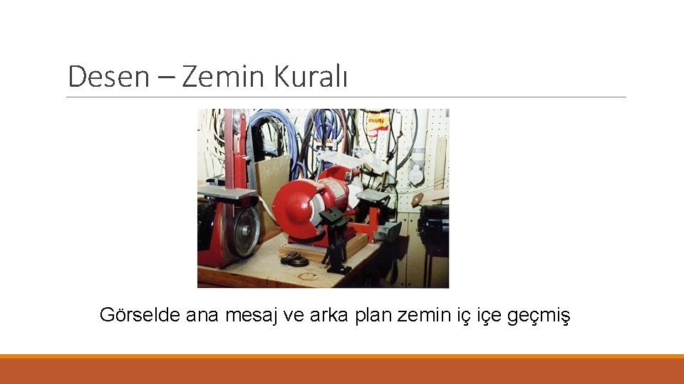 Desen – Zemin Kuralı Görselde ana mesaj ve arka plan zemin iç içe geçmiş
