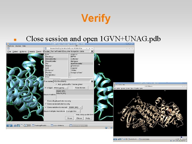 Verify Close session and open 1 GVN+UNAG. pdb 