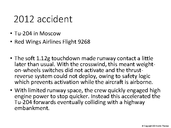 2012 accident • Tu-204 in Moscow • Red Wings Airlines Flight 9268 • The