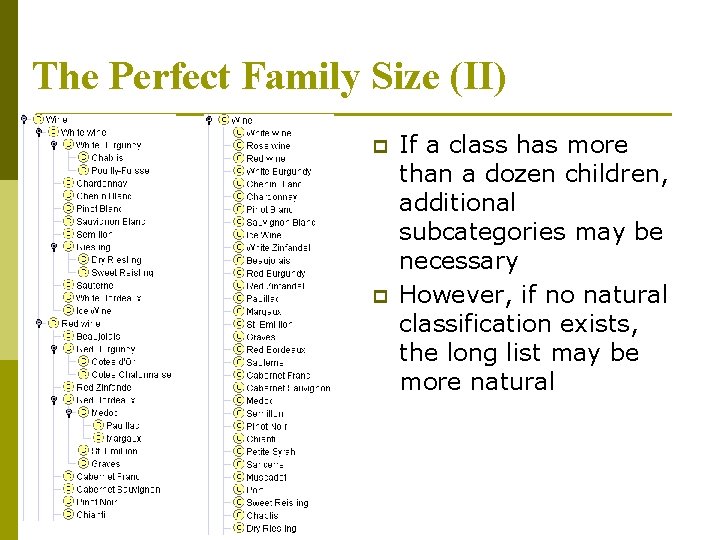 The Perfect Family Size (II) p p If a class has more than a