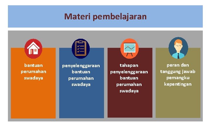 Materi pembelajaran bantuan perumahan swadaya penyelenggaraan bantuan perumahan swadaya tahapan penyelenggaraan bantuan perumahan swadaya