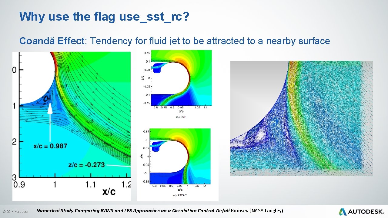 Why use the flag use_sst_rc? Coandă Effect: Tendency for fluid jet to be attracted