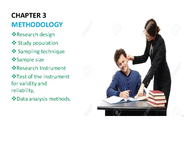 CHAPTER 3 METHODOLOGY v. Research design v Study population v Sampling technique v. Sample