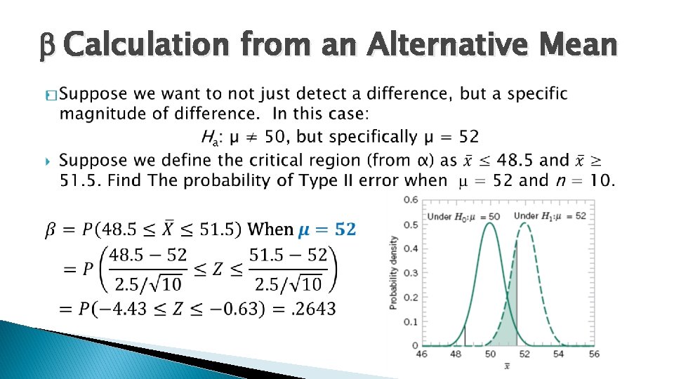 b Calculation from an Alternative Mean � 