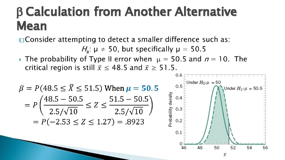 b Calculation from Another Alternative Mean � 