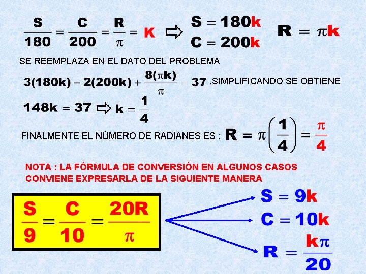 SE REEMPLAZA EN EL DATO DEL PROBLEMA , SIMPLIFICANDO SE OBTIENE FINALMENTE EL NÚMERO