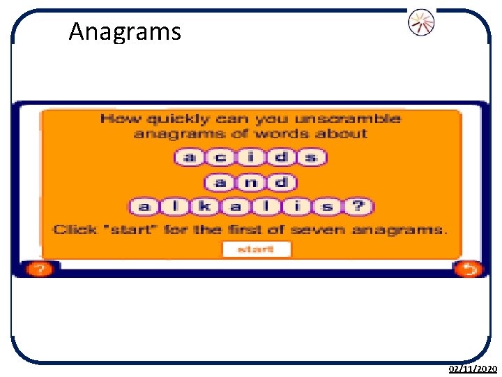  Anagrams 02/11/2020 