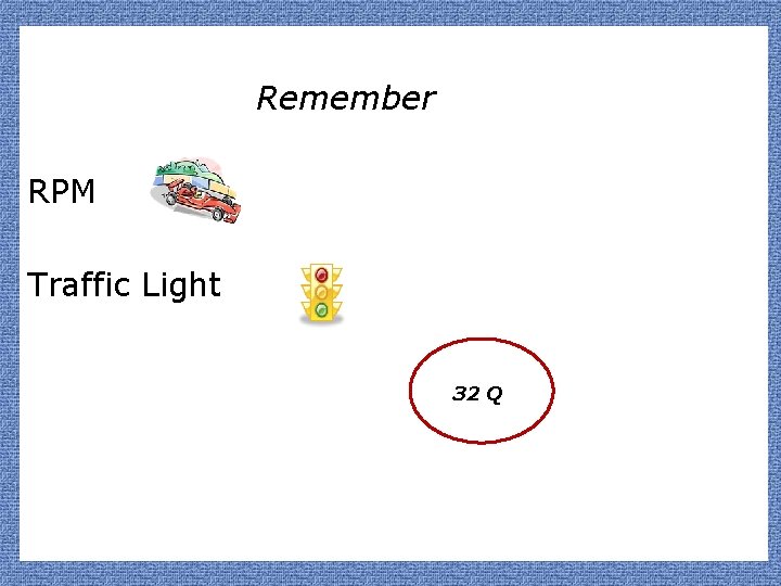 Remember RPM Traffic Light 32 Q 