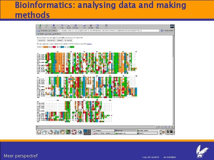 Bioinformatics: analysing data and making methods Meer perspectief 