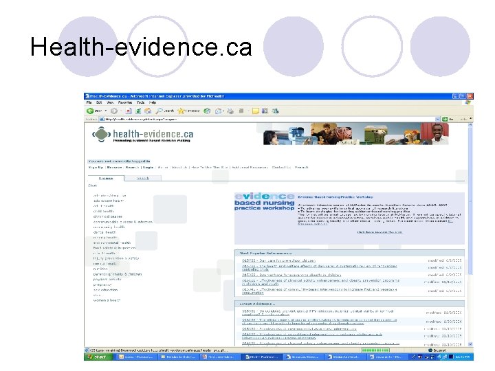 Health-evidence. ca 