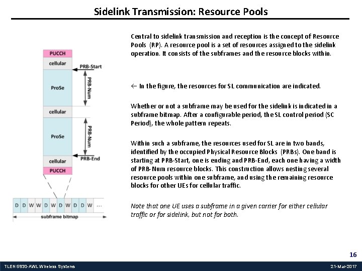 Sidelink Transmission: Resource Pools Central to sidelink transmission and reception is the concept of