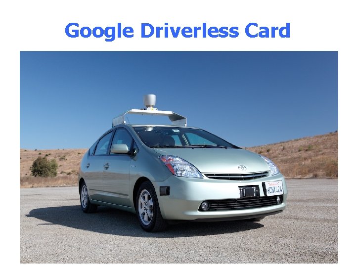 Google Driverless Card 