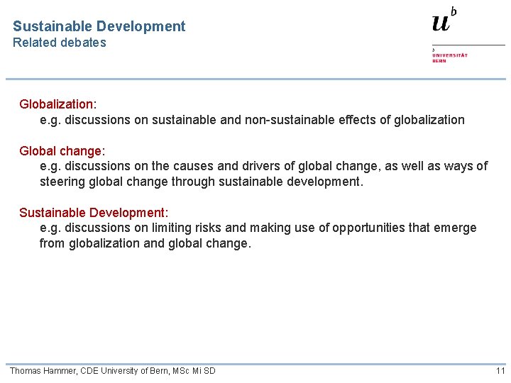 Integrating Sustainable Development into higher education INDEPTH MODULE