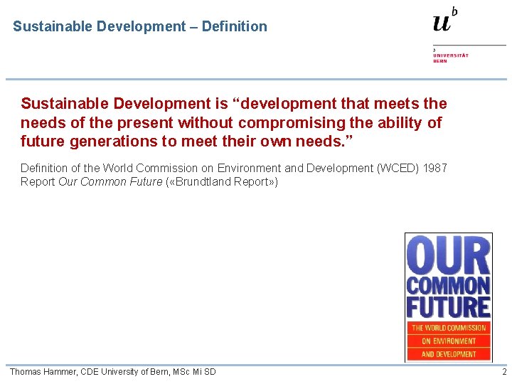 Integrating Sustainable Development into higher education INDEPTH MODULE