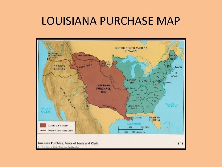 LOUISIANA PURCHASE MAP 