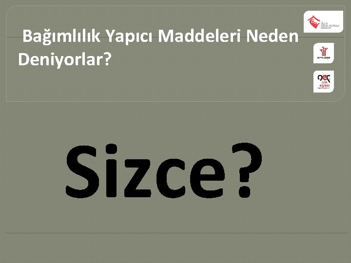 Bağımlılık Yapıcı Maddeleri Neden Deniyorlar? Sizce? 