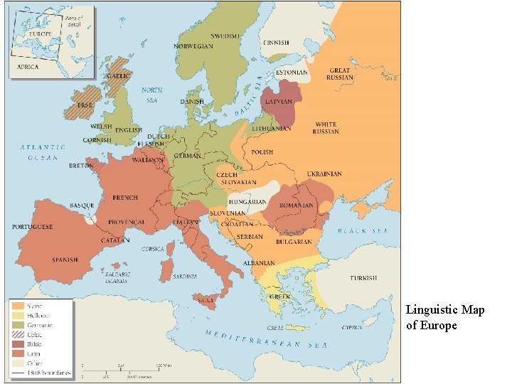 Linguistic Map of Europe 