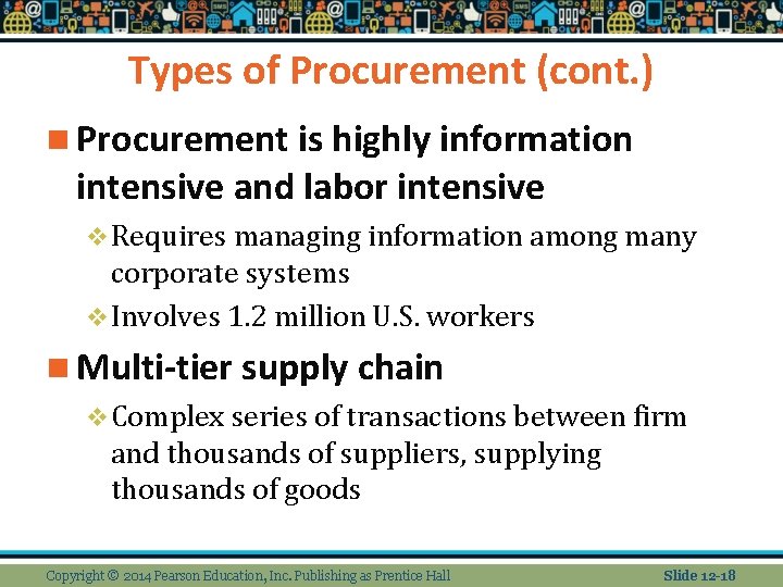 Types of Procurement (cont. ) n Procurement is highly information intensive and labor intensive