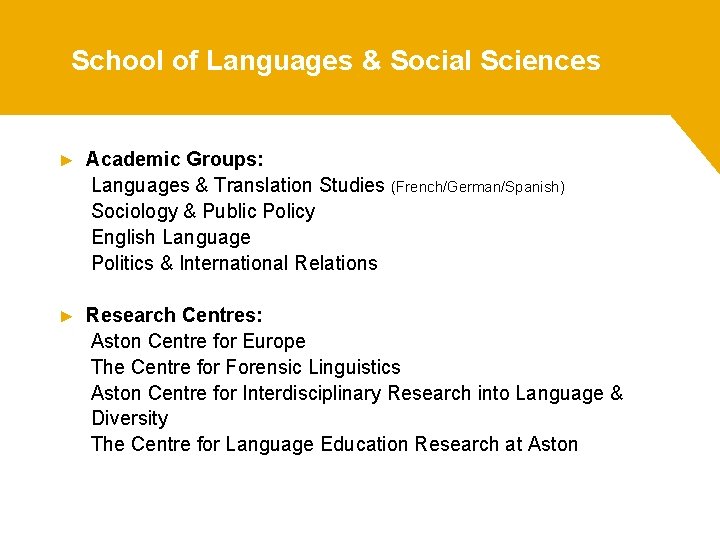 School of Languages & Social Sciences ► Academic Groups: Languages & Translation Studies (French/German/Spanish)