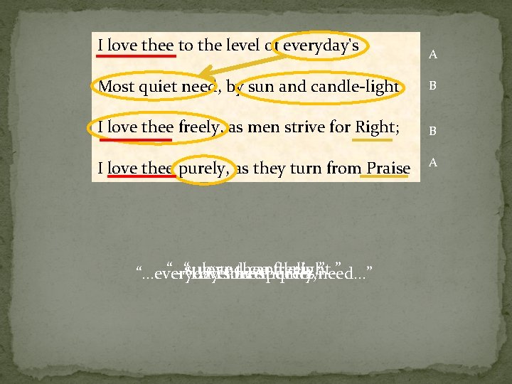 I love thee to the level of everyday's A Most quiet need, by sun
