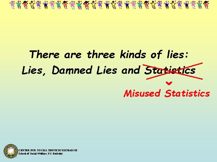 There are three kinds of lies: Lies, Damned Lies and Statistics ^ Misused Statistics