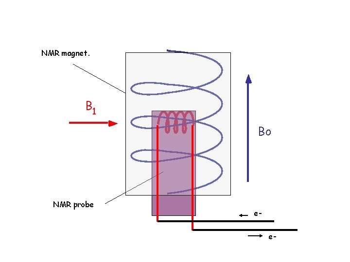 NMR magnet. B 1 Bo NMR probe ee- 
