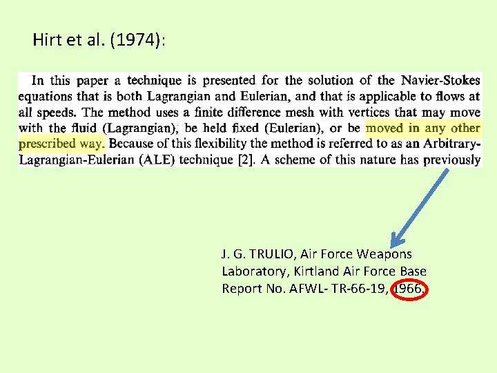 Hirt et al. (1974): J. G. TRULIO, Air Force Weapons Laboratory, Kirtland Air Force
