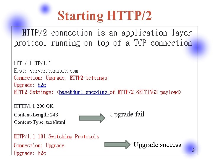 Starting HTTP/2 connection is an application layer protocol running on top of a TCP
