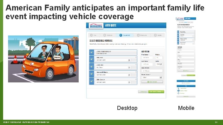 American Family anticipates an important family life event impacting vehicle coverage Desktop © 2017