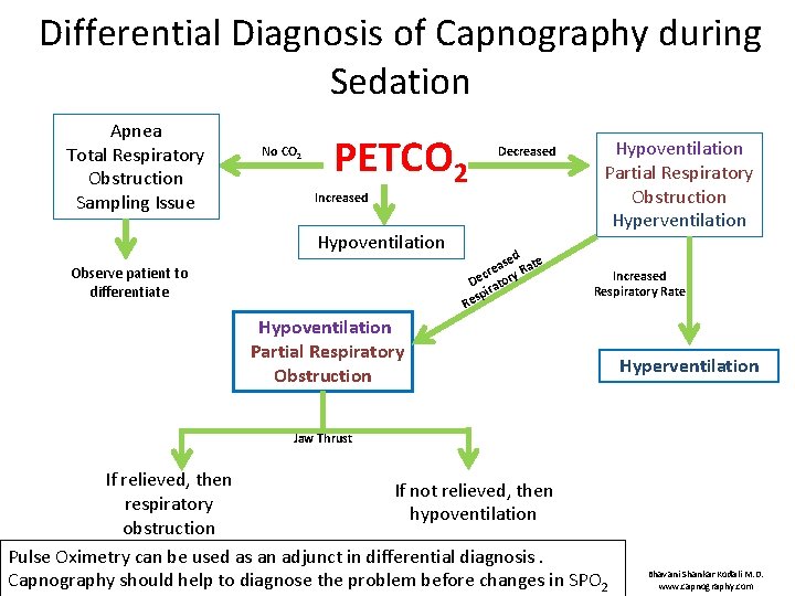 Differential Diagnosis of Capnography during Sedation Apnea Total Respiratory Obstruction Sampling Issue No CO