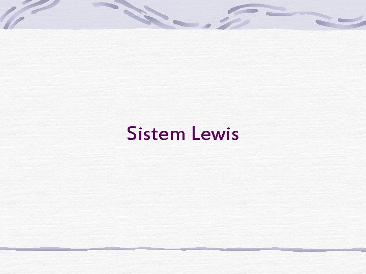 Sistem Lewis 