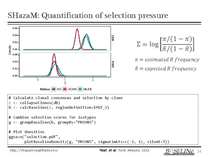 SHaza. M: Quantification of selection pressure # Calculate clonal consensus and selection by clone