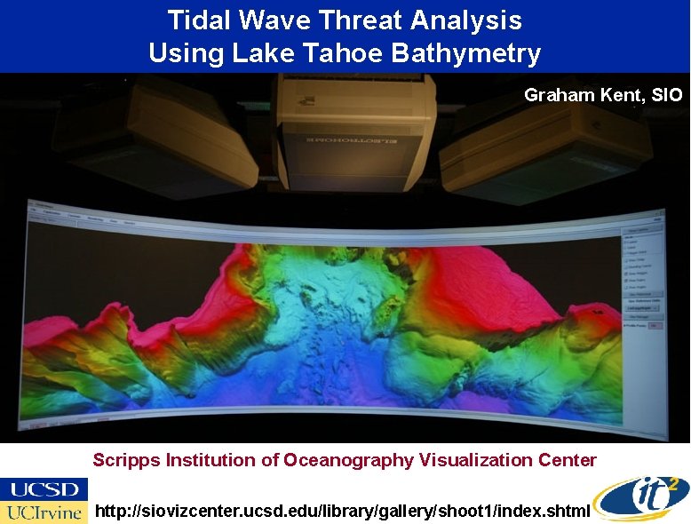 Tidal Wave Threat Analysis Using Lake Tahoe Bathymetry Graham Kent, SIO Scripps Institution of