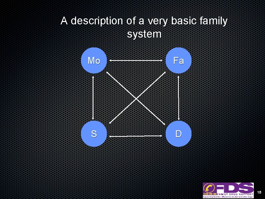 A description of a very basic family system Mo Fa S D 15 