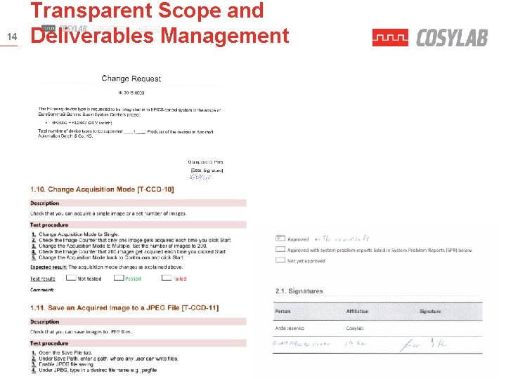 14 Transparent Scope and Deliverables Management 