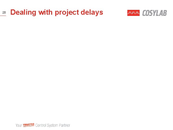25 Dealing with project delays 