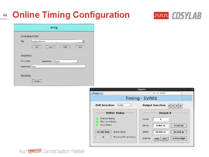 44 Online Timing Configuration 