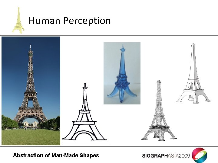 Human Perception Abstraction of Man-Made Shapes 