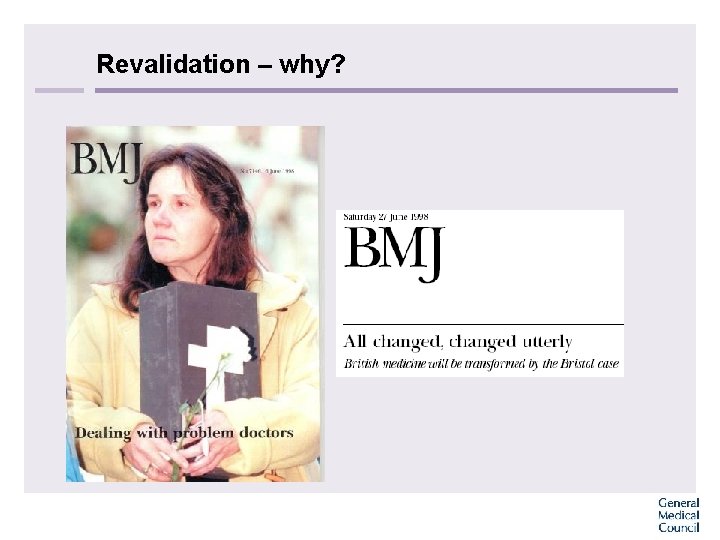 Revalidation – why? 