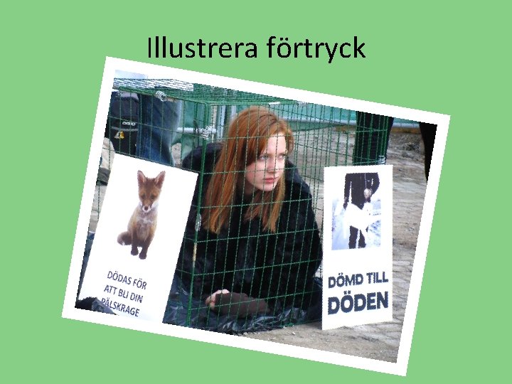 Illustrera förtryck 