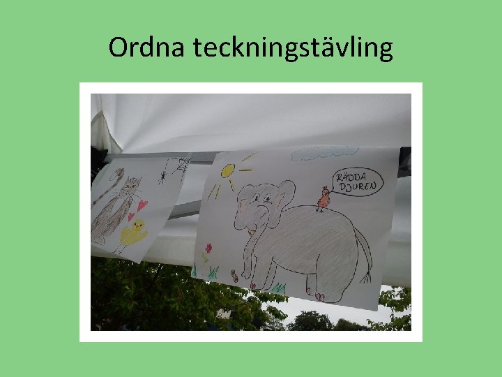 Ordna teckningstävling 