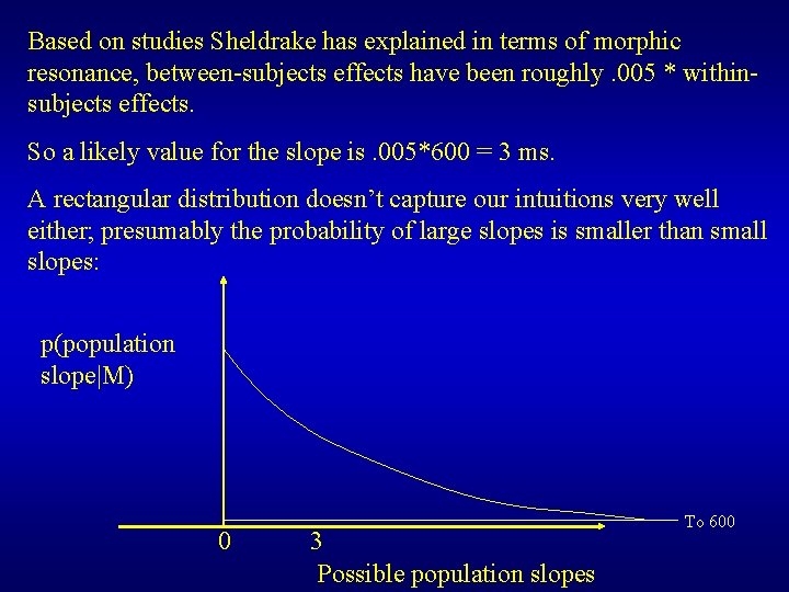 Based on studies Sheldrake has explained in terms of morphic resonance, between-subjects effects have