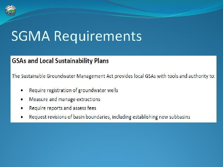 SGMA Requirements 