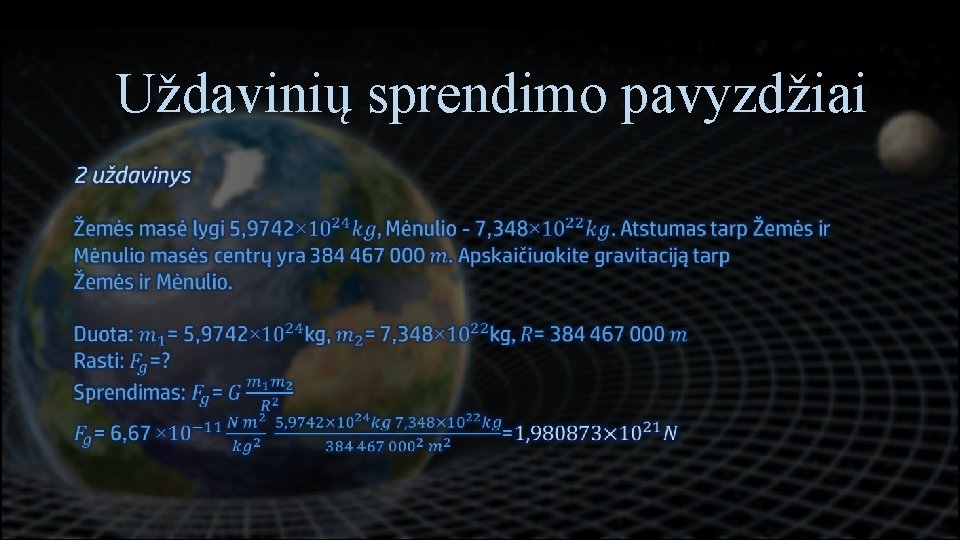 Uždavinių sprendimo pavyzdžiai 